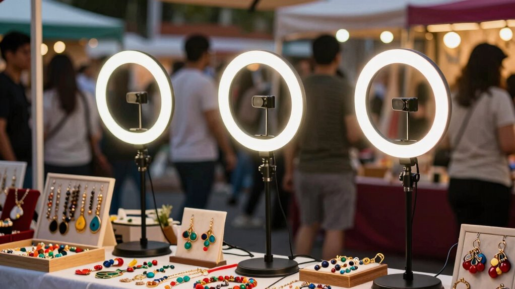 top battery ring lights