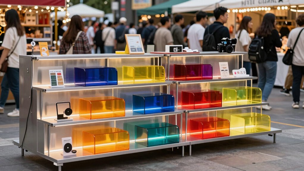 top collapsible vendor shelves