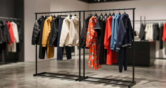 top double rod garment racks