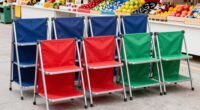 top foldable market shelves