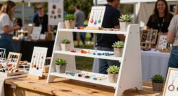 top folding craft display shelves