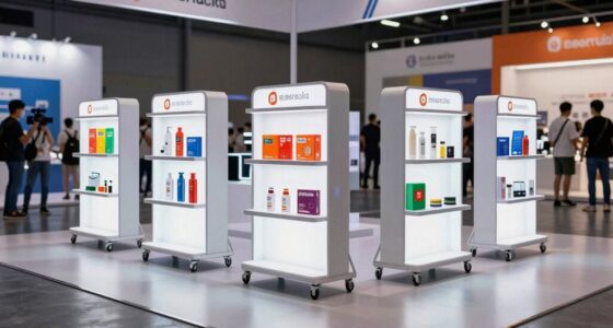 top portable display shelves
