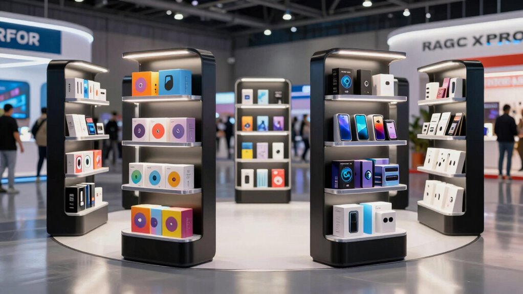 top portable trade show shelves