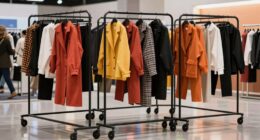 top rolling garment racks