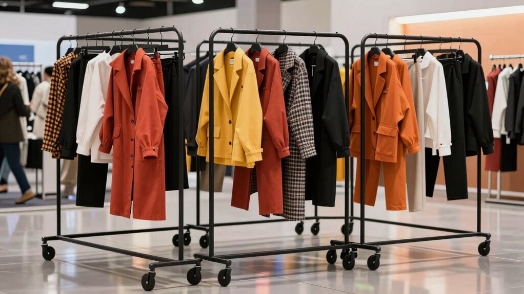 top rolling garment racks