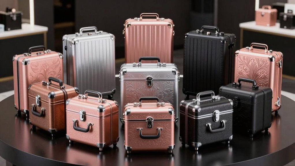 top salon train cases