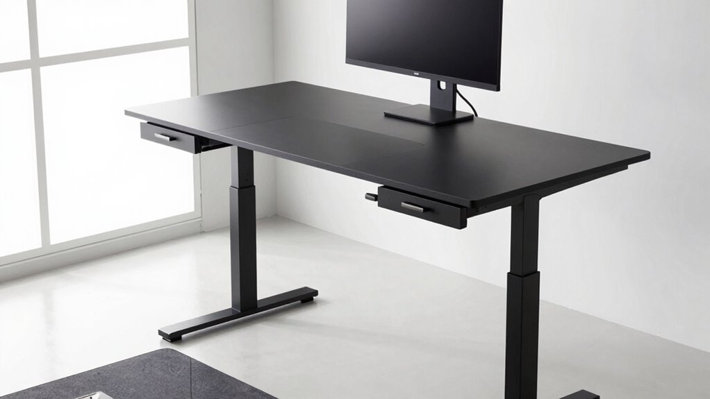 top standing desks with drawers