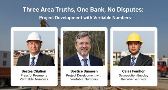 Three Area Truths, One Bank, No Disputes: Project Development with Verifiable Numbers